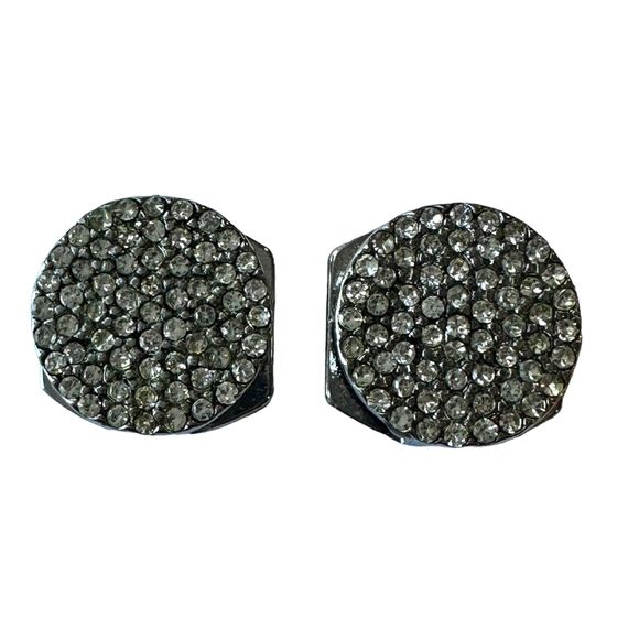Keep Collective Pave Disc Silver Set of 2 Charms - Picture 1 of 3